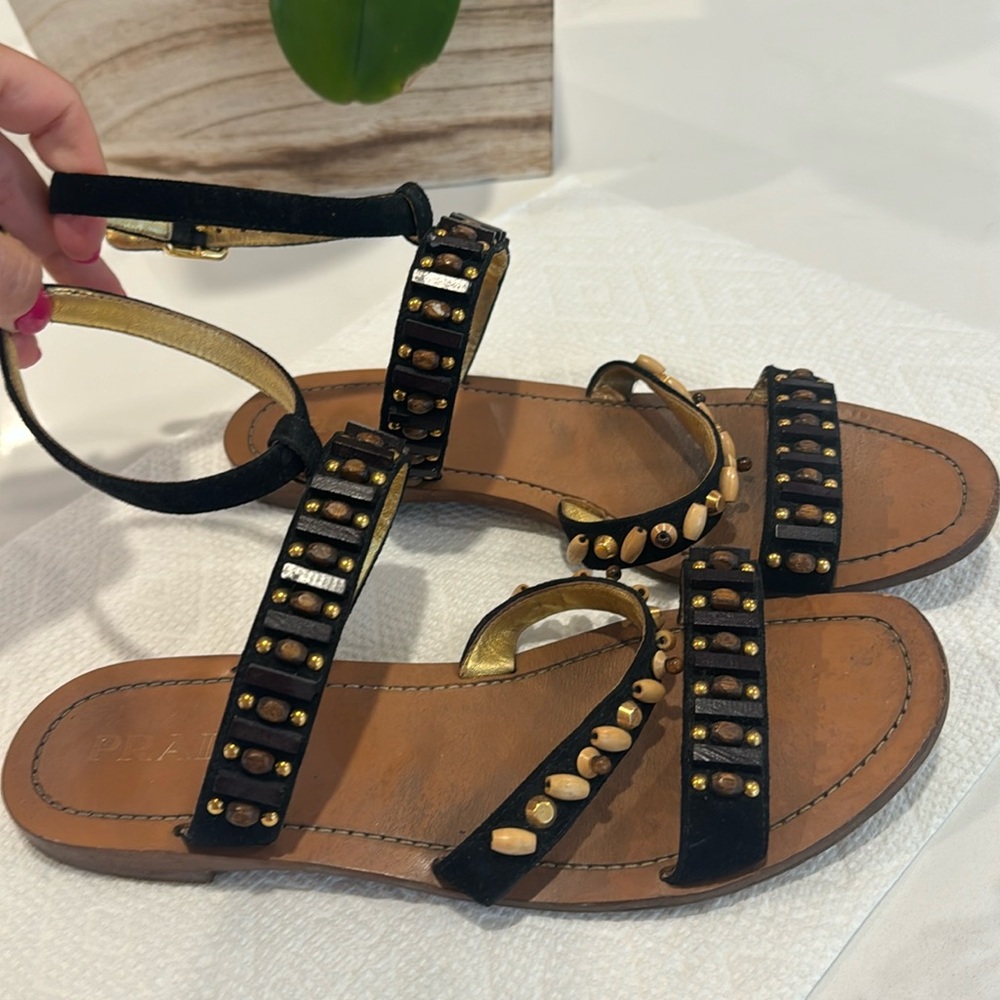 Prada suede sandals